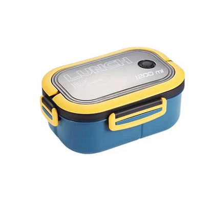 Bento Lunchbox Two-Tier Stackable With Fork & Spoon Included