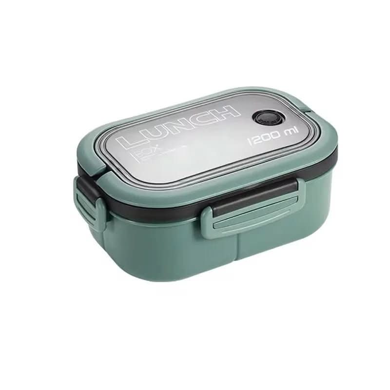 Bento Lunchbox Two-Tier Stackable With Fork & Spoon Included