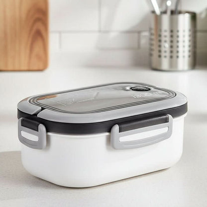 Bento Lunchbox Two-Tier Stackable With Fork & Spoon Included