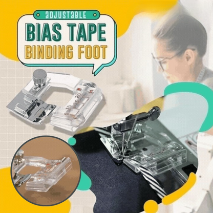 Bias Tape Foot Adjustable 5-20 mm Transparent Scale Guide