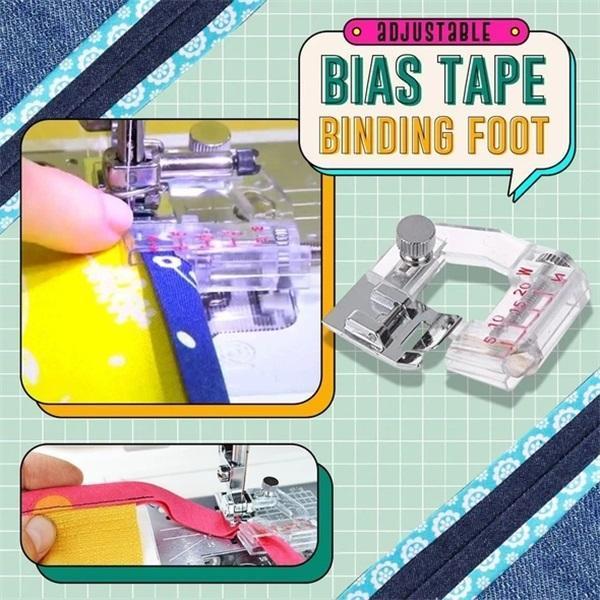 Bias Tape Foot Adjustable 5-20 mm Transparent Scale Guide