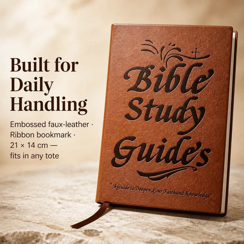 Bible Study Guide Illustrated 66-Book Faux Leather Hardcover