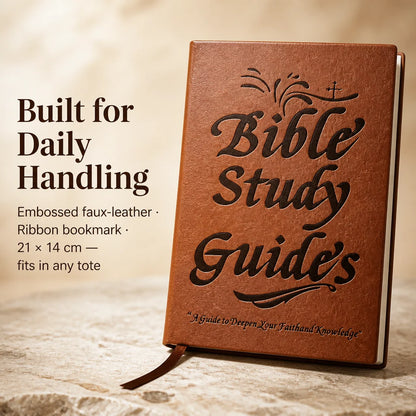 Bible Study Guide Illustrated 66-Book Faux Leather Hardcover