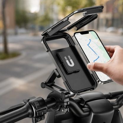 Bicycle Phone Holder Waterproof Shockproof 360° Rotating