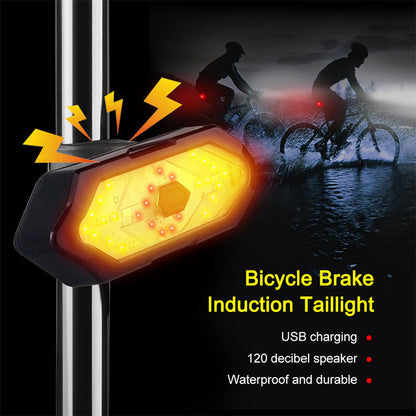 Bicycle Rear Light Wireless Remote & Turn Signals