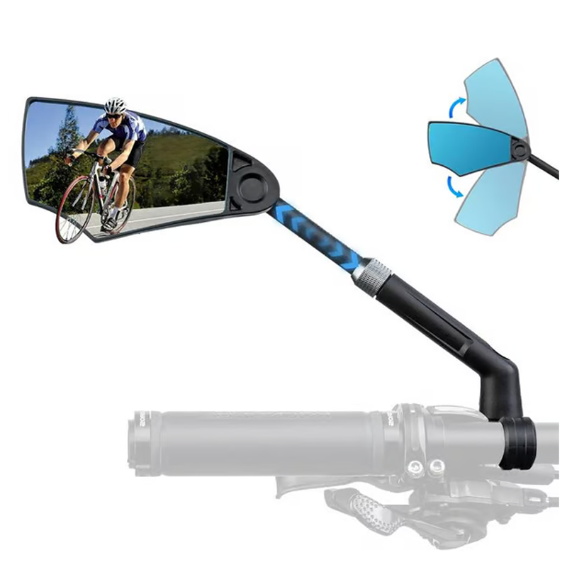 Bicycle Rearview Mirror 180° Wide View & 360° Adjustable