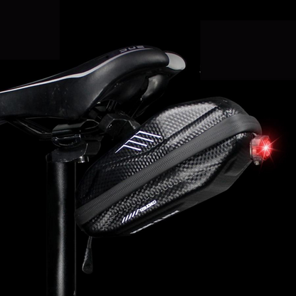Bicycle Saddle Bag Quick-Release Hard Shell Waterproof & Shock-Resistant