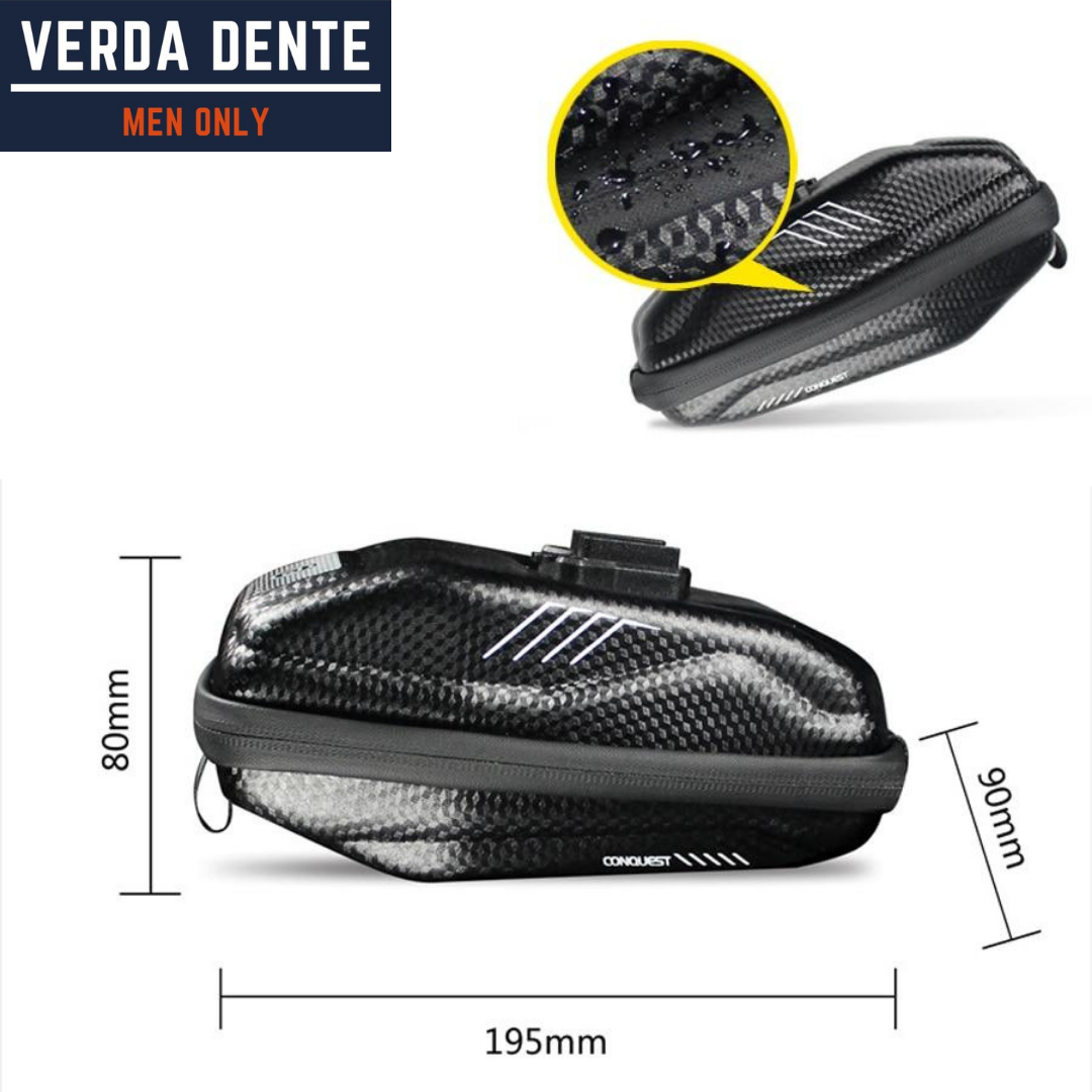 Bicycle Saddle Bag Quick-Release Hard Shell Waterproof & Shock-Resistant