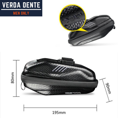 Bicycle Saddle Bag Quick-Release Hard Shell Waterproof & Shock-Resistant