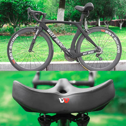 Bicycle Saddle Ergonomic Foam Padded Weatherproof Universal Mount