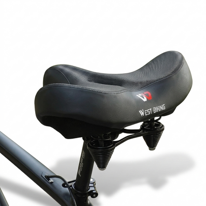 Bicycle Saddle Extra Wide Ergonomic Ventilated Center Channel