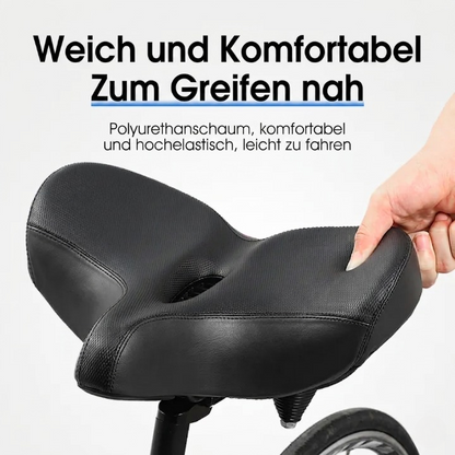 Bicycle Saddle Extra Wide Ergonomic Ventilated Center Channel