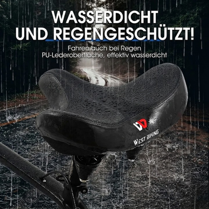 Bicycle Saddle Extra Wide Ergonomic Ventilated Center Channel