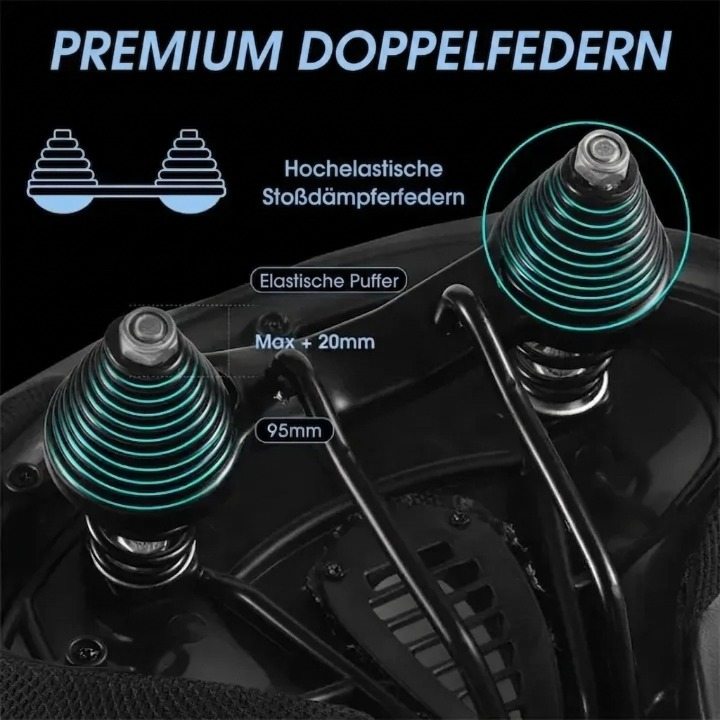 Bicycle Saddle Extra Wide Ergonomic Ventilated Center Channel