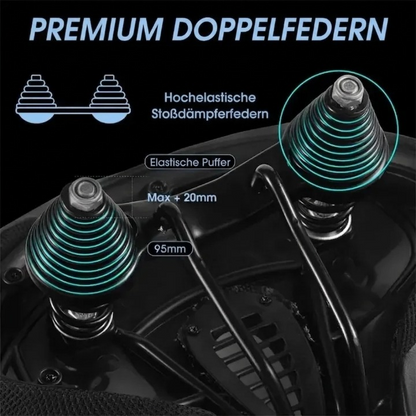 Bicycle Saddle Extra Wide Ergonomic Ventilated Center Channel