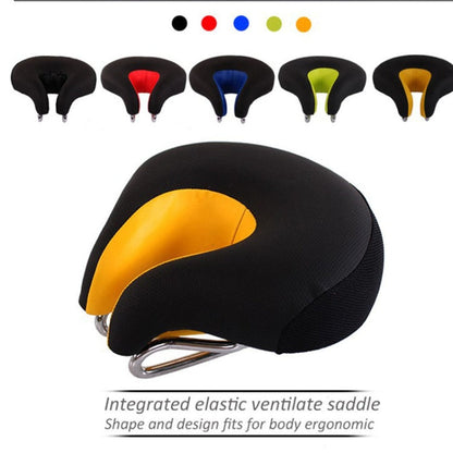Bicycle Saddle Noseless Ergonomic Foam-Padded Double Spring Suspension