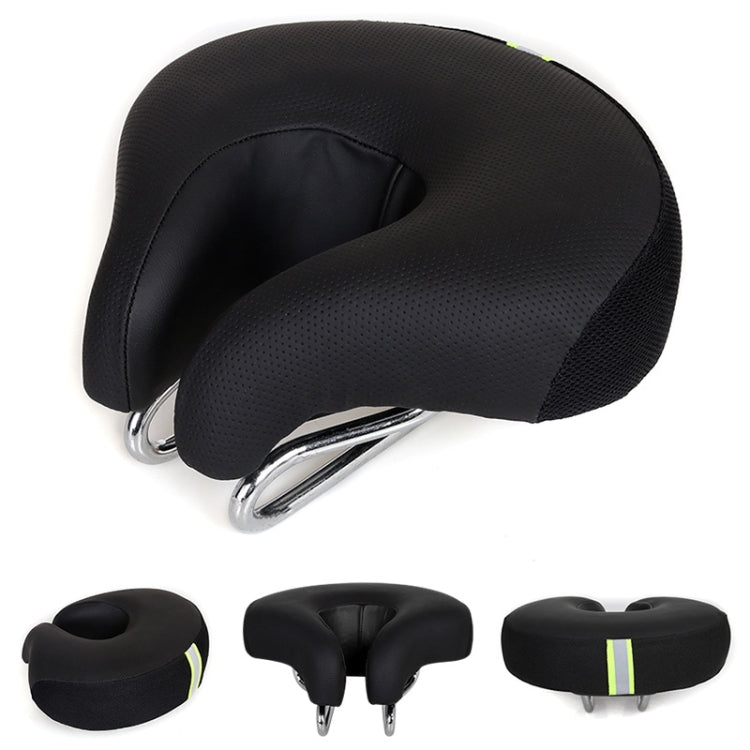Bicycle Saddle Noseless Ergonomic Foam-Padded Double Spring Suspension
