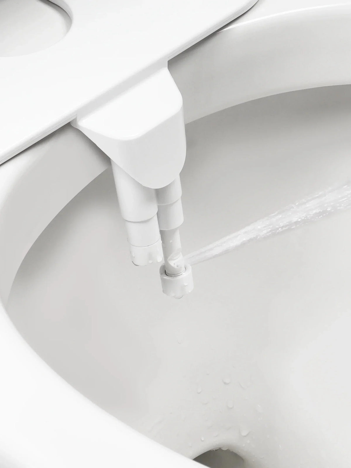 Bidet Attachment Dual Nozzles Adjustable Water Pressure Tool-Free Installation