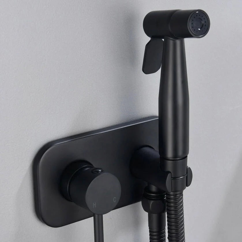 Bidet Sprayer Stainless Steel Hot & Cold Water 4.9 Ft Hose