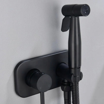 Bidet Sprayer Stainless Steel Hot & Cold Water 4.9 Ft Hose