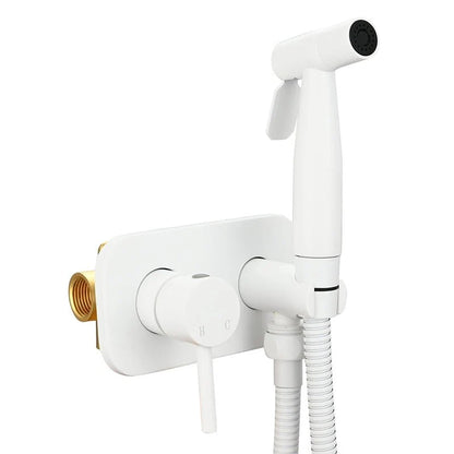 Bidet Sprayer Stainless Steel Hot & Cold Water 4.9 Ft Hose