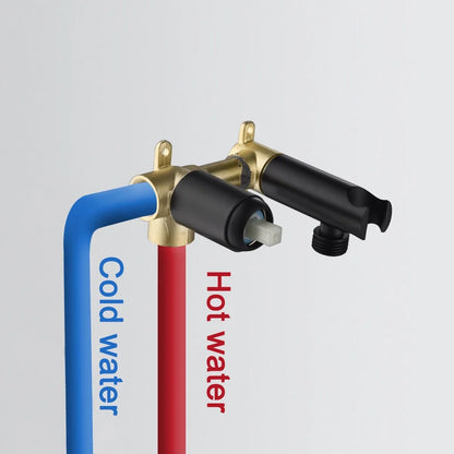 Bidet Sprayer Stainless Steel Hot & Cold Water 4.9 Ft Hose