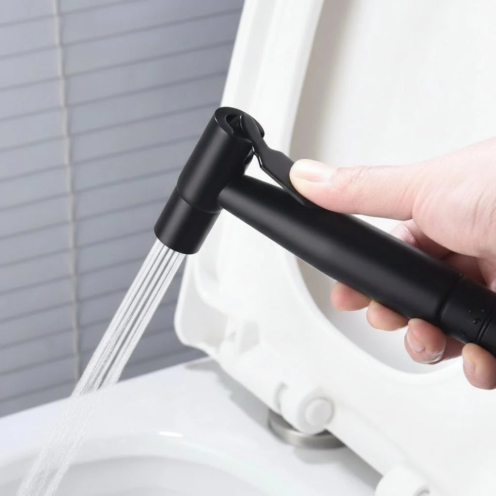 Bidet Sprayer Stainless Steel Hot & Cold Water 4.9 Ft Hose