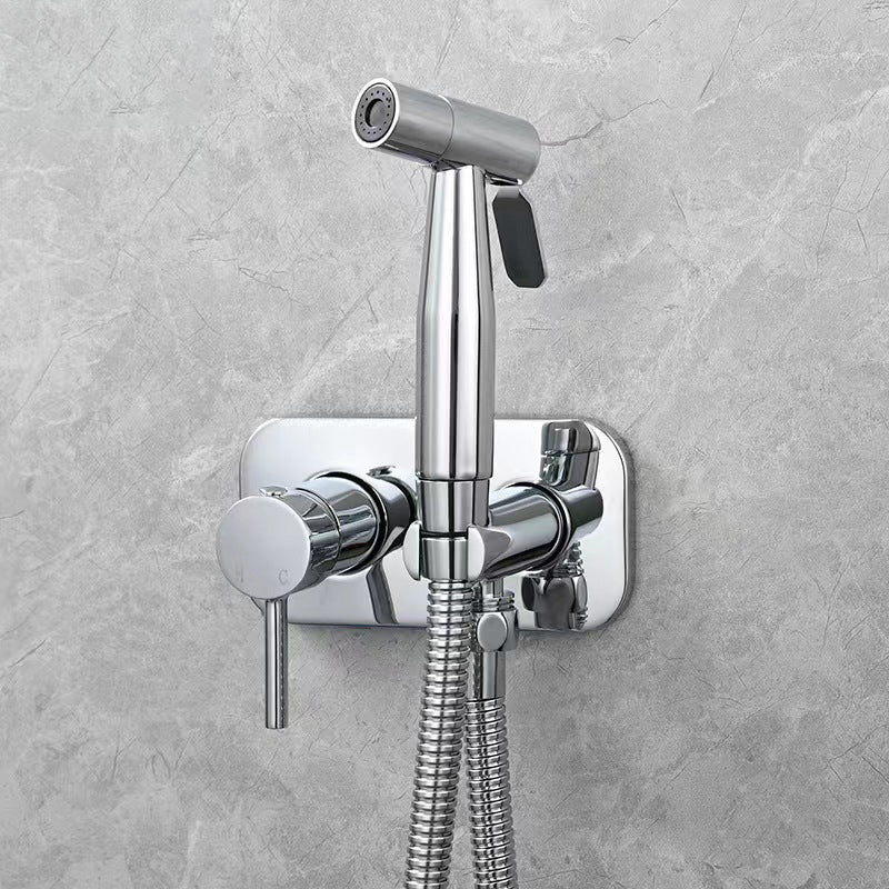 Bidet Sprayer Stainless Steel Hot & Cold Water 4.9 Ft Hose