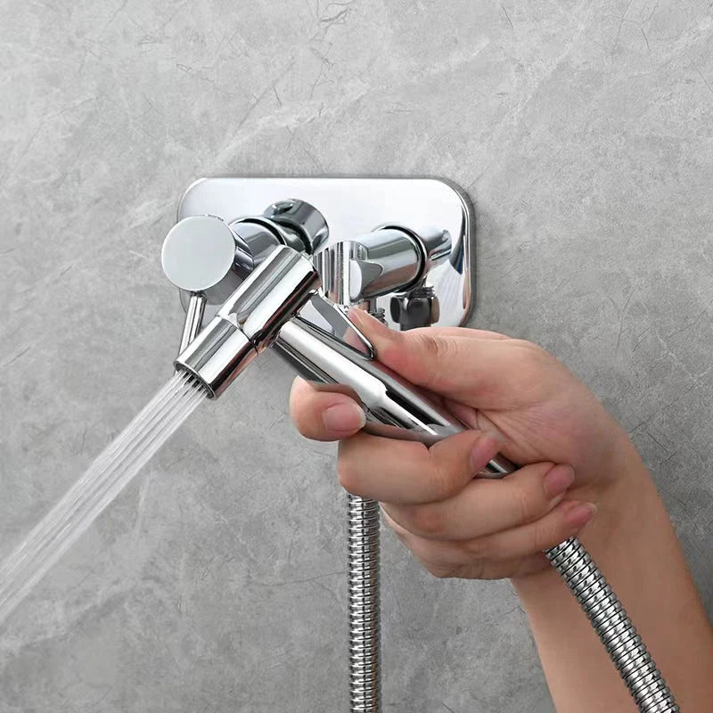 Bidet Sprayer Stainless Steel Hot & Cold Water 4.9 Ft Hose