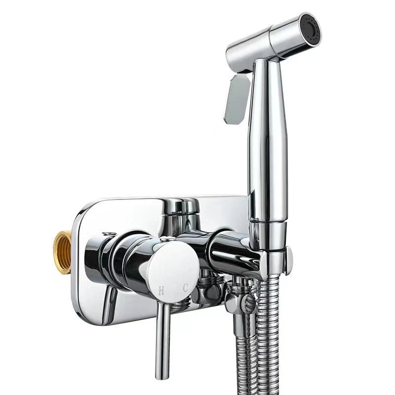Bidet Sprayer Stainless Steel Hot & Cold Water 4.9 Ft Hose