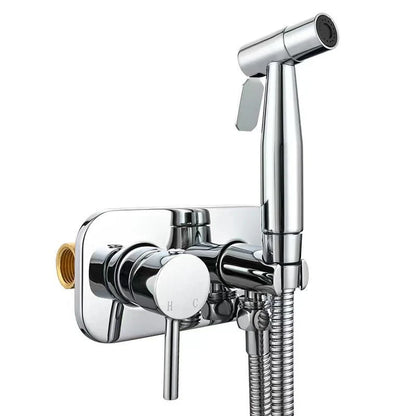 Bidet Sprayer Stainless Steel Hot & Cold Water 4.9 Ft Hose