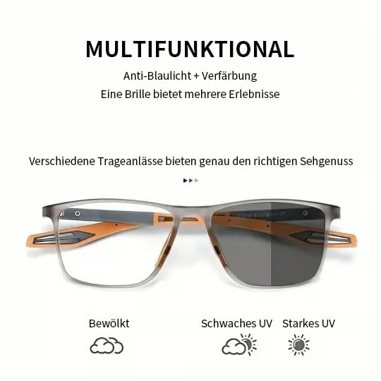 Bifocal Reading Glasses Photochromic Blue Light & UV400