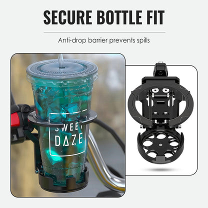 Bike Bottle Holder Aluminum Foldable & Anti-Theft Lock