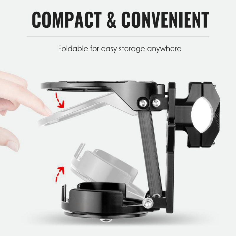 Bike Bottle Holder Aluminum Foldable & Anti-Theft Lock