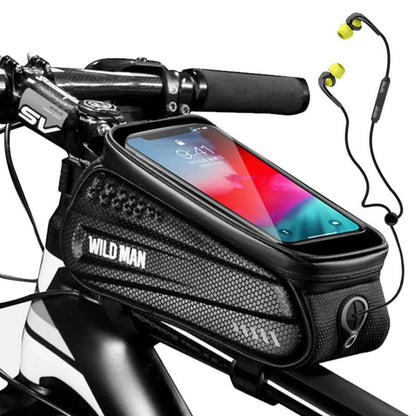 Bike Frame Bag Touchscreen Hard-Shell Splash-Proof