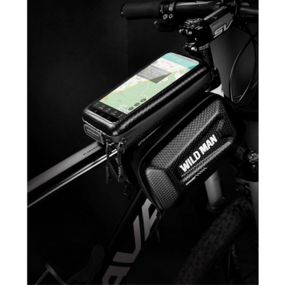 Bike Frame Bag Touchscreen Hard-Shell Splash-Proof