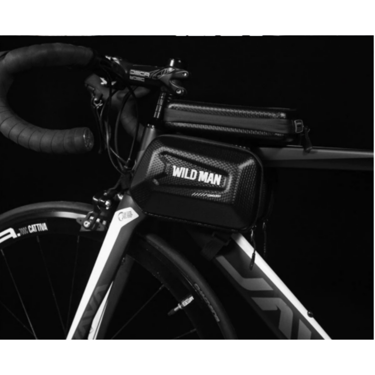 Bike Frame Bag Touchscreen Hard-Shell Splash-Proof