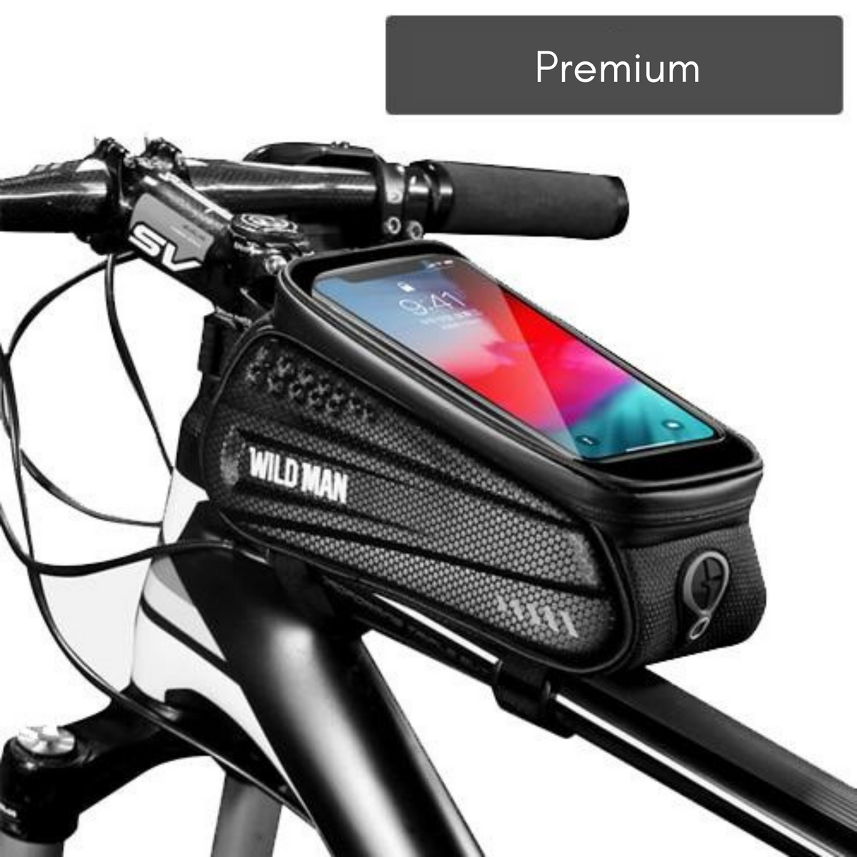 Bike Frame Bag Touchscreen Hard-Shell Splash-Proof