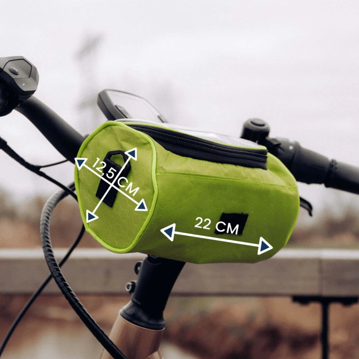 Bike Handlebar Bag Touchscreen Window Splash-Proof