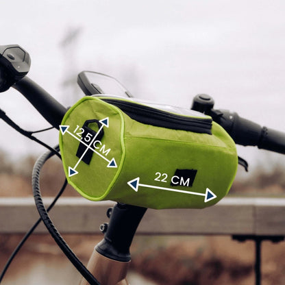 Bike Handlebar Bag Touchscreen Window Splash-Proof