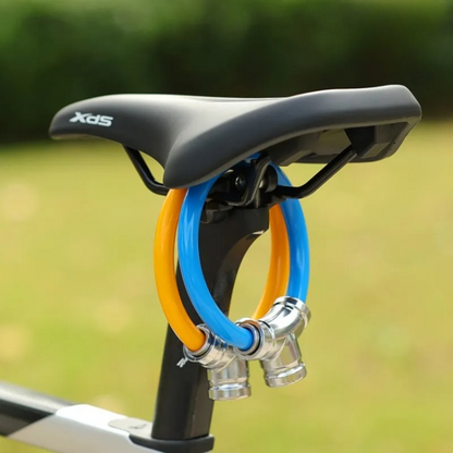 Bike Lock Steel Cable & Key Lock Compact