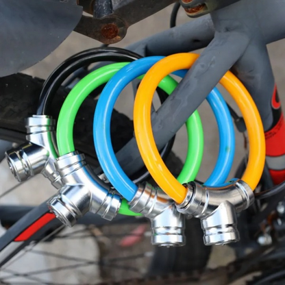 Bike Lock Steel Cable & Key Lock Compact