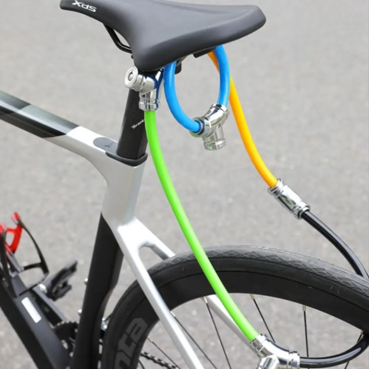 Bike Lock Steel Cable & Key Lock Compact