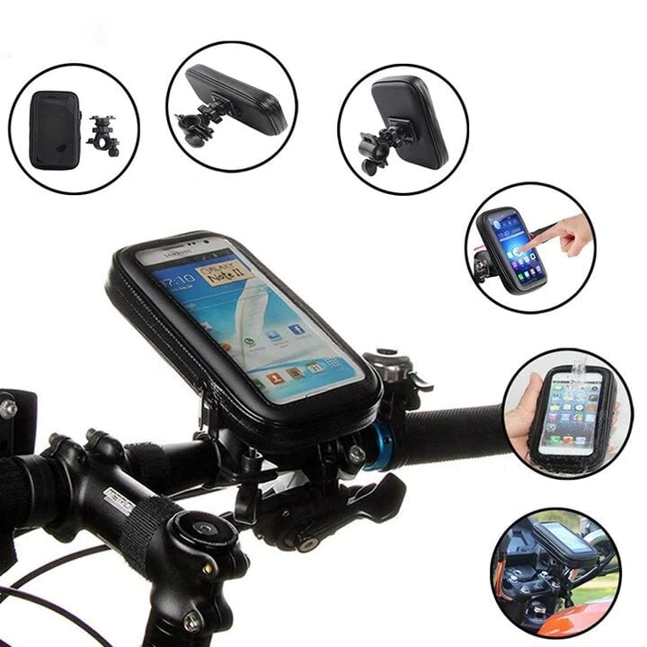 Bike Phone Holder Waterproof 15W Wireless Charging