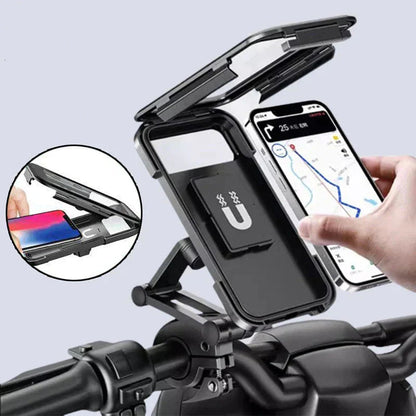 Bike Phone Holder Waterproof 15W Wireless Charging