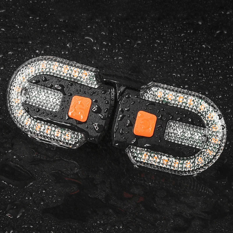 Bike Rear Light Wireless Remote Turn Signals Rechargeable
