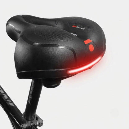 Bike Saddle Ergonomic Soft Padding & Reflective Strips