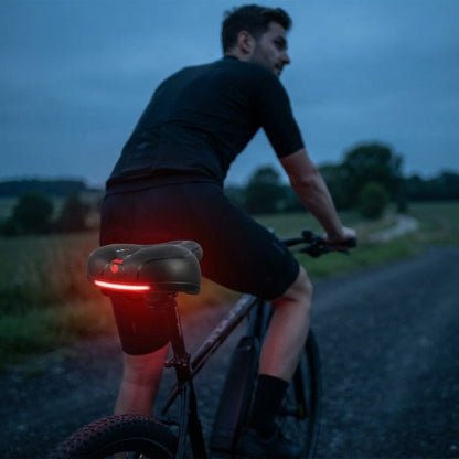 Bike Saddle Ergonomic Soft Padding & Reflective Strips