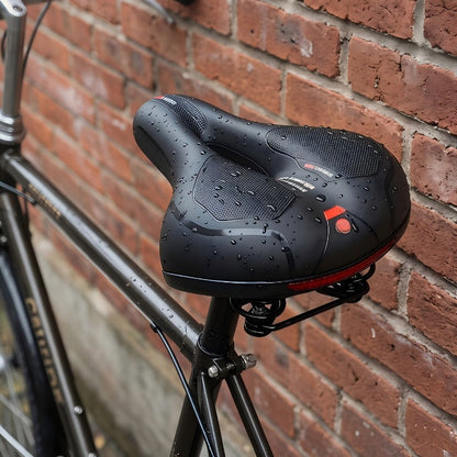 Bike Saddle Ergonomic Soft Padding & Reflective Strips