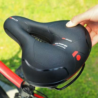 Bike Saddle Ergonomic Soft Padding & Reflective Strips
